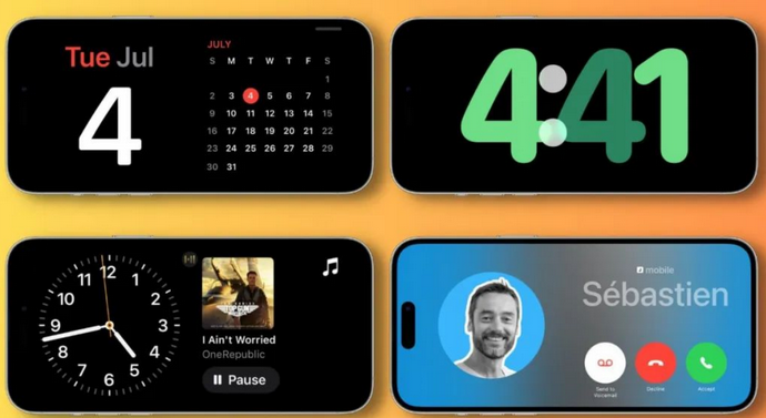 怀来苹果手机维修分享iOS17横屏充电待机显示有什么好处 